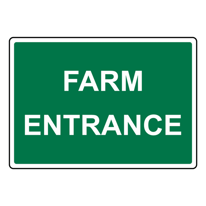 Farm Entrance Sign Farm Safety