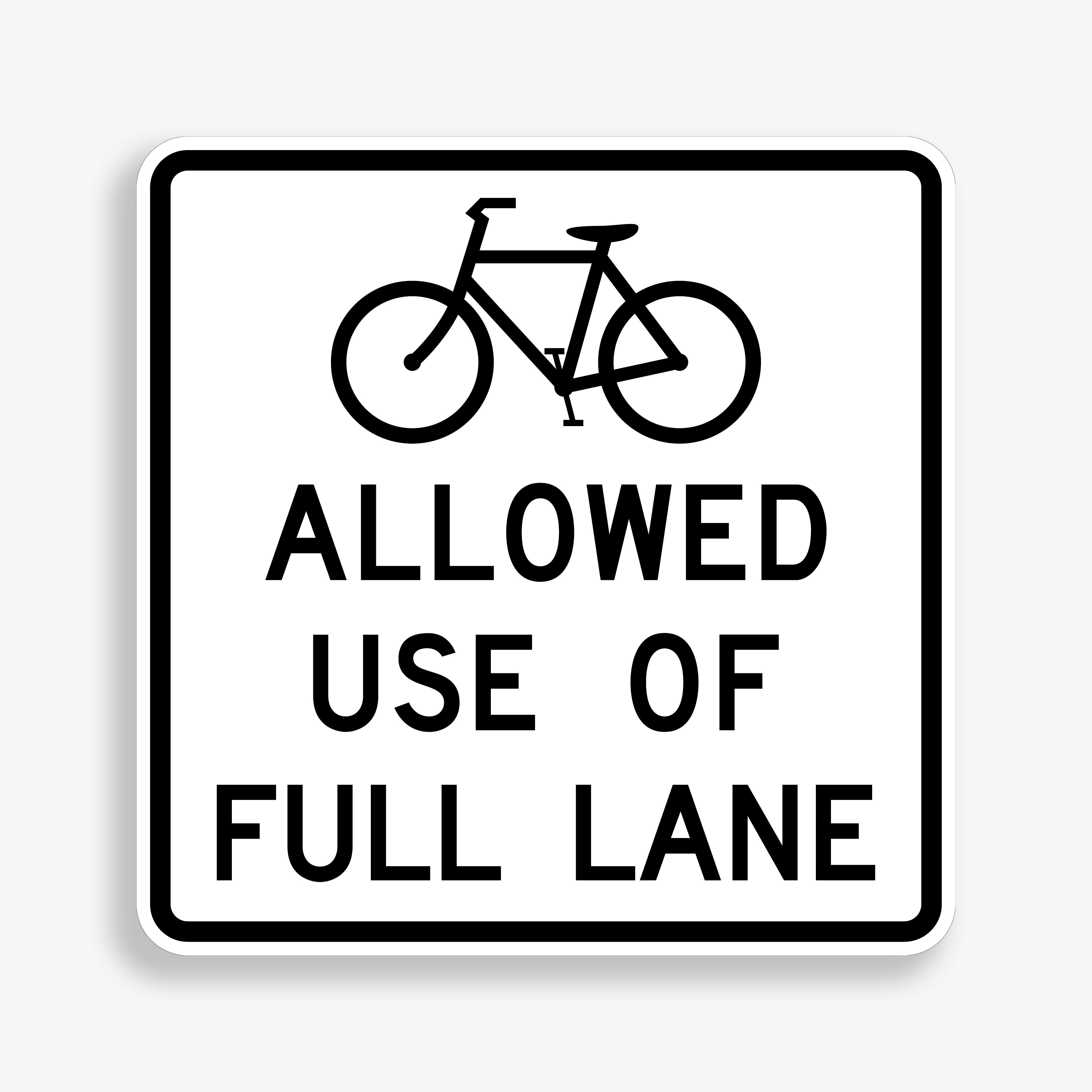 Bicycle Control Signs