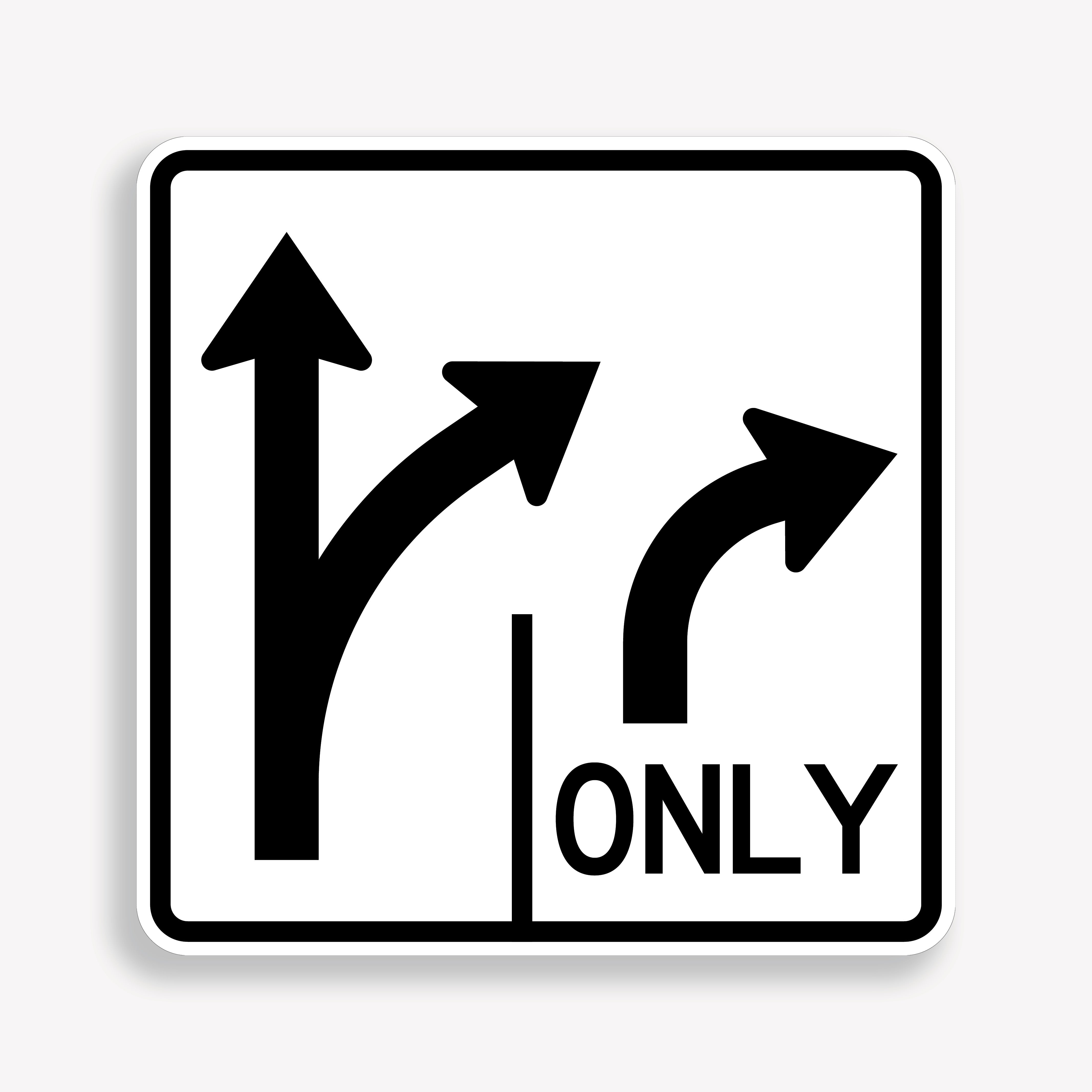 Advance Intersection Lane Control Signs – Safety Sign Center