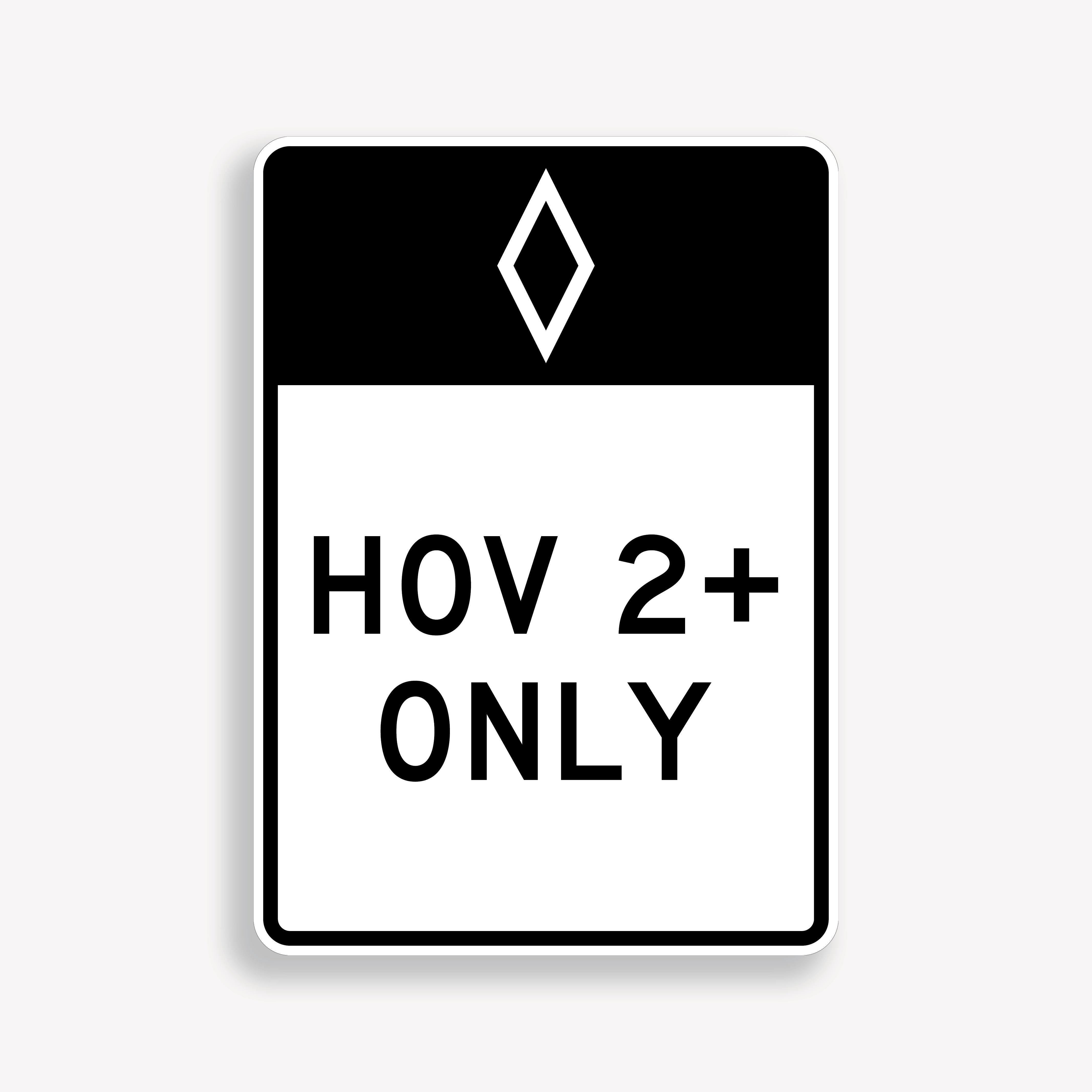 HOV Lane Signs