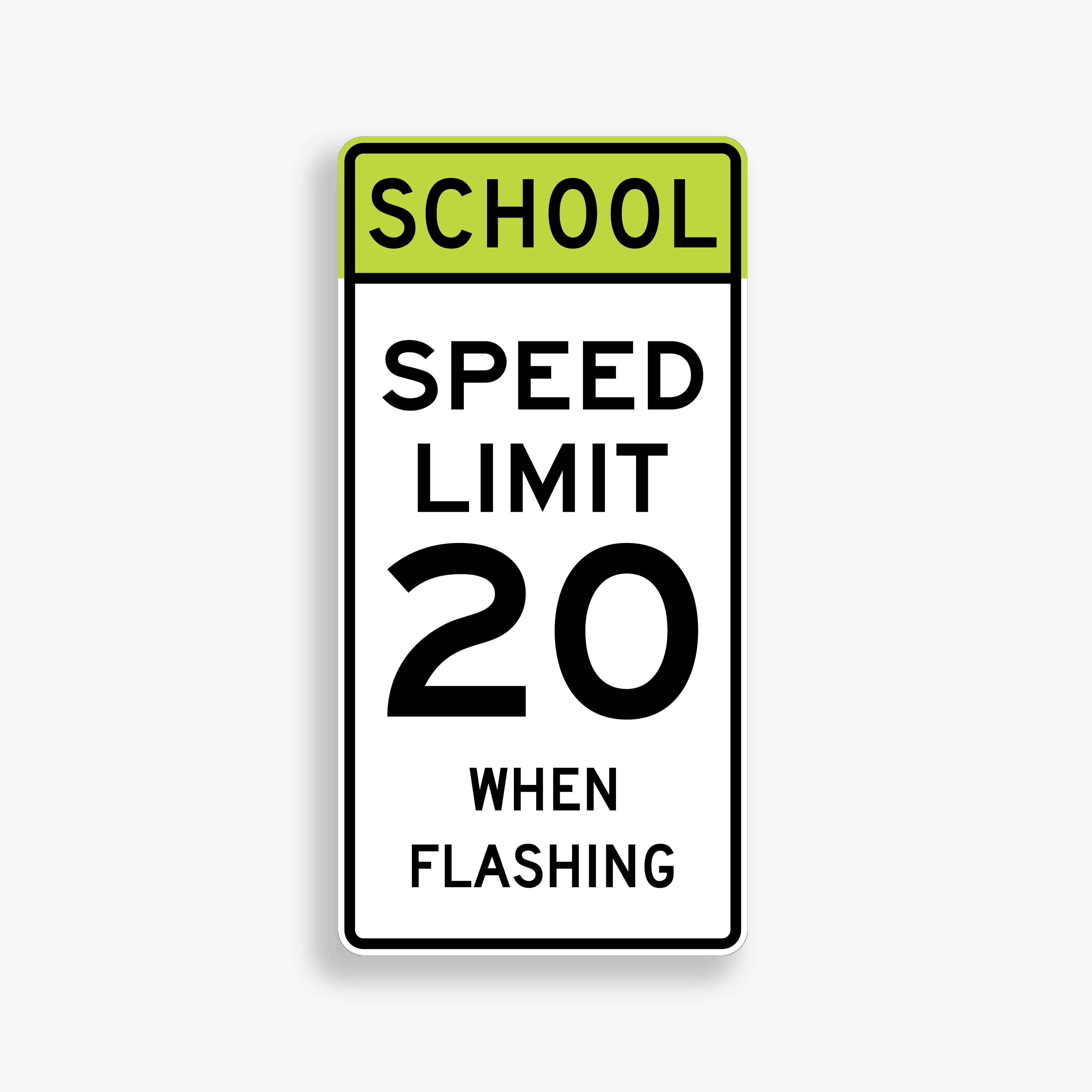 School Zone Speed Signs