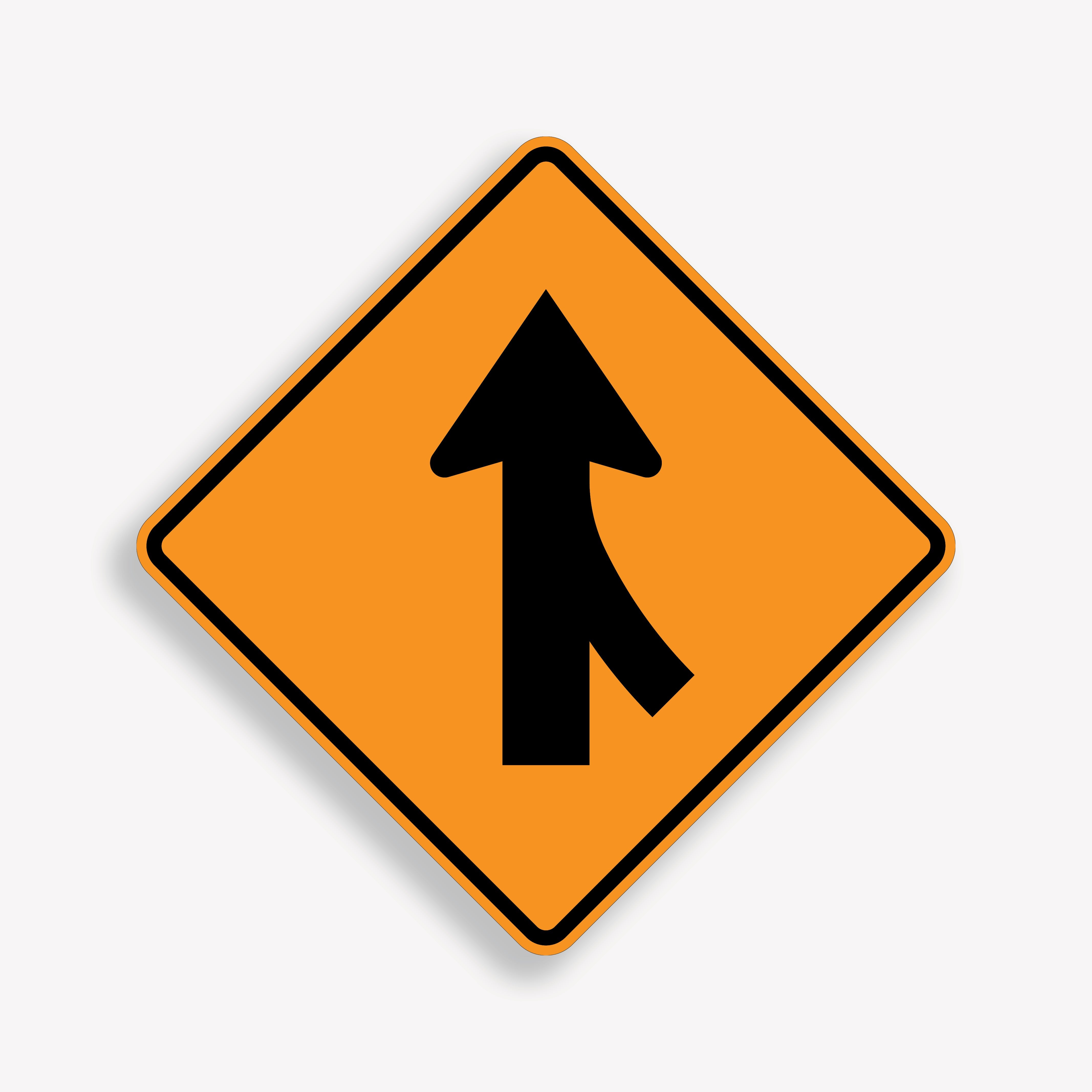 Lane Merge TTC Signs