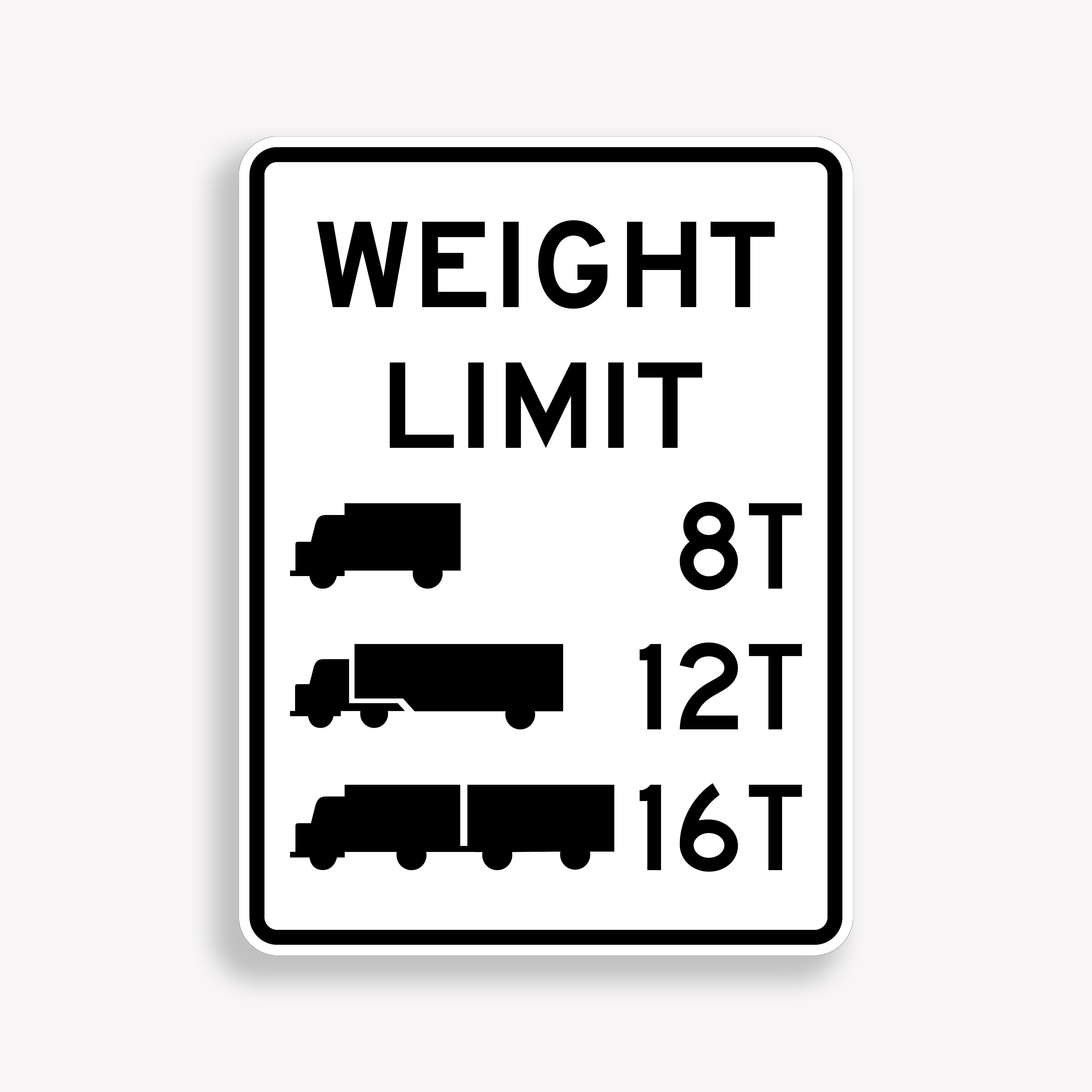 Weight Limit Signs
