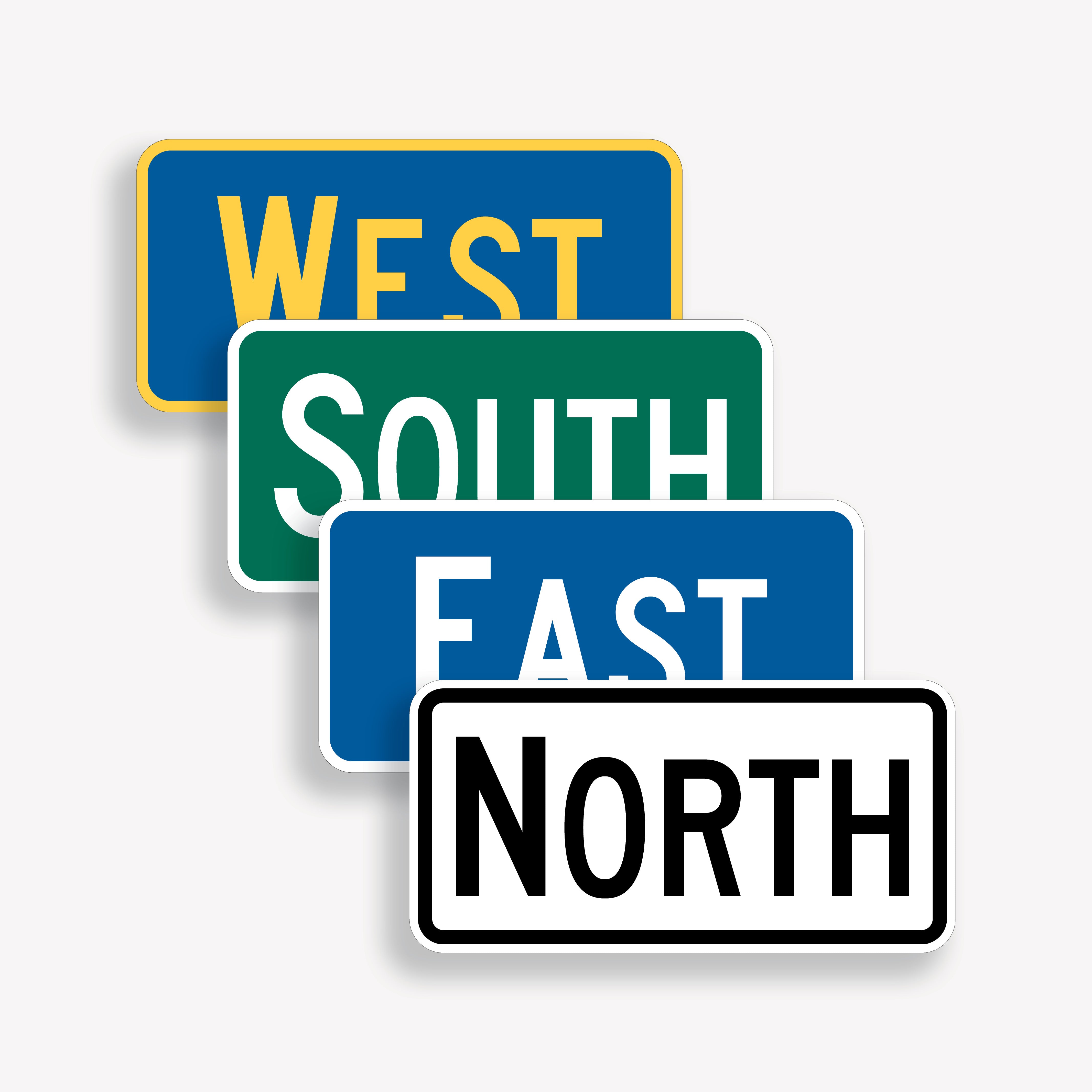 Cardinal Direction Supplemental Signs