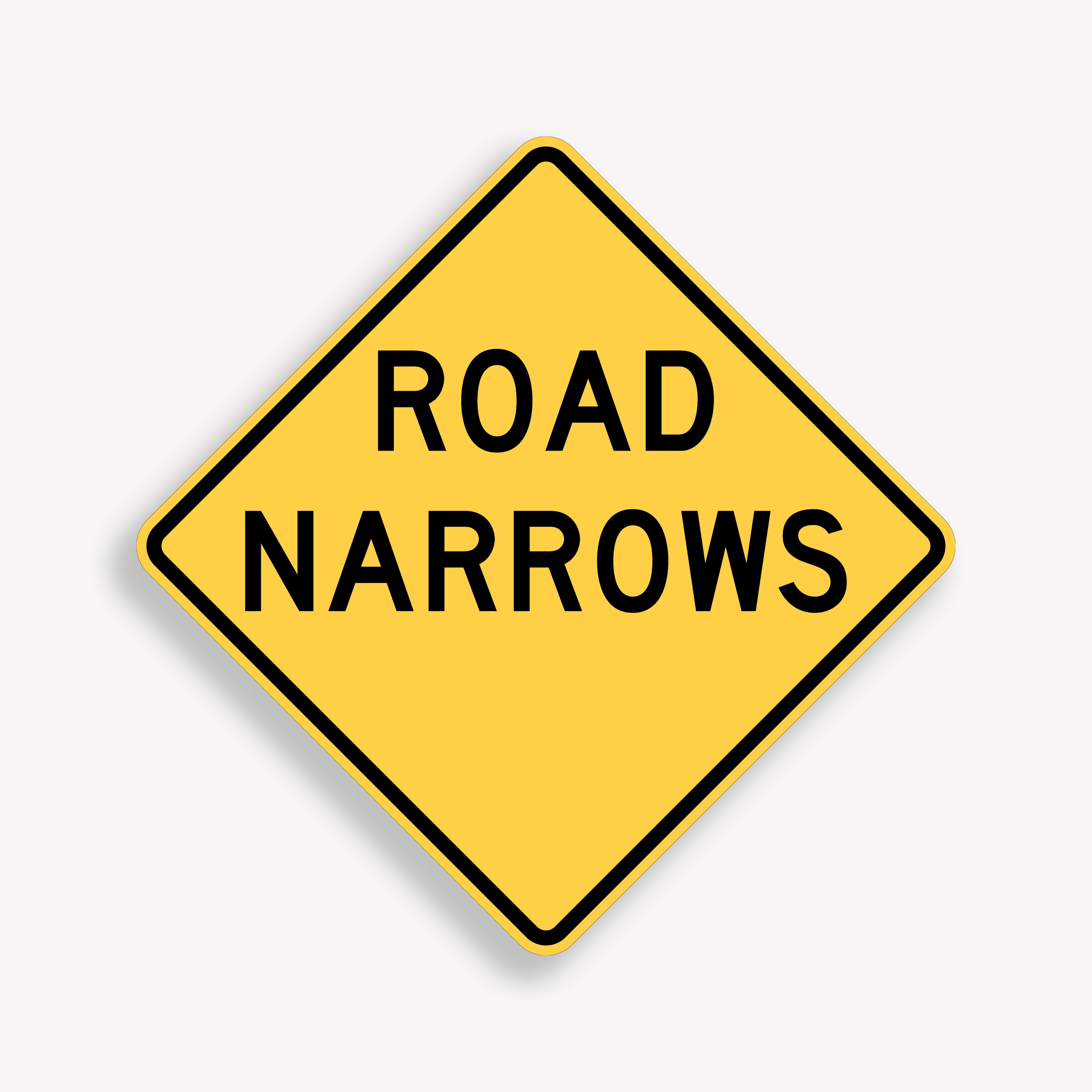 Width Restriction Warning Signs