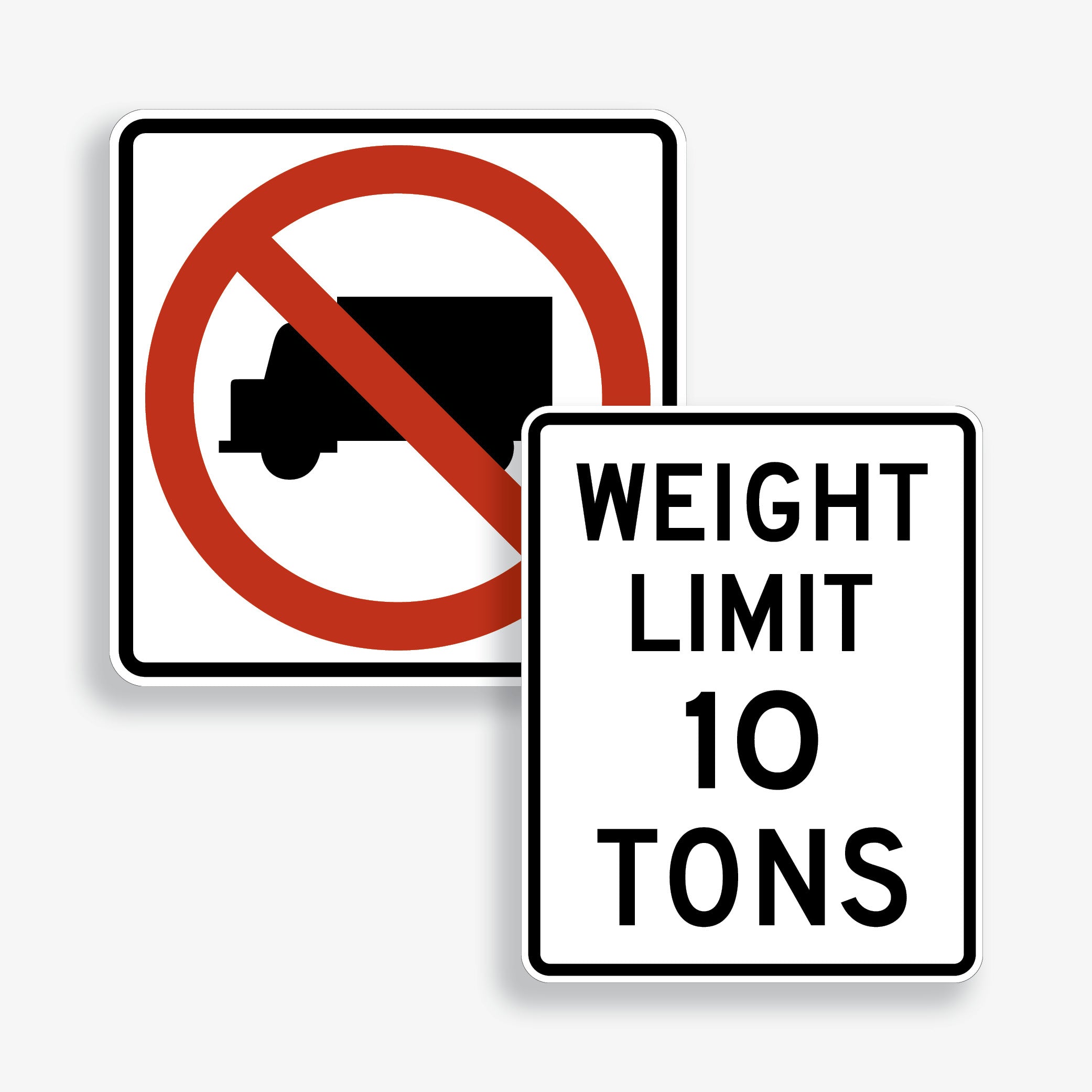 Truck and Weight Restriction Signs