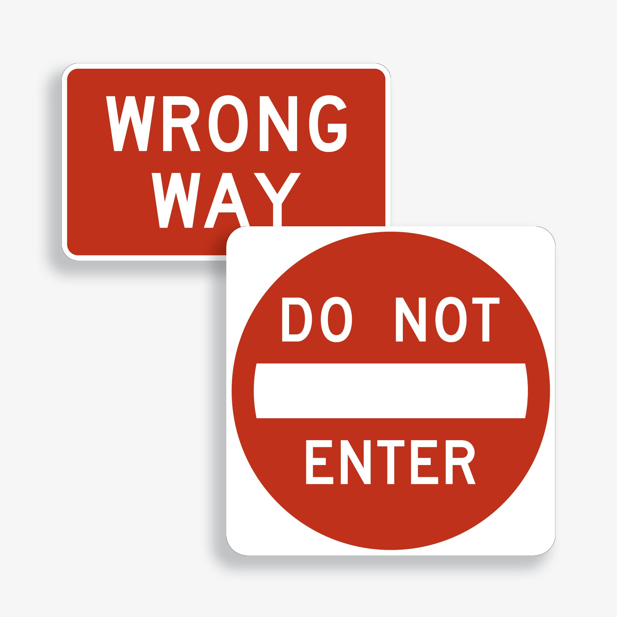 Entry Restriction Signs