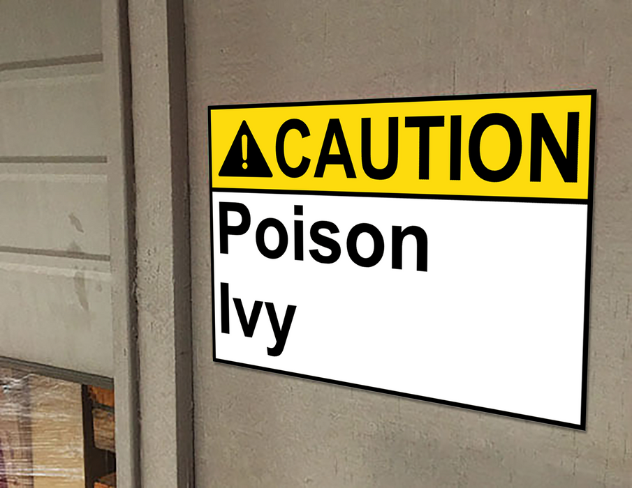 ANSI CAUTION Poison Ivy Sign