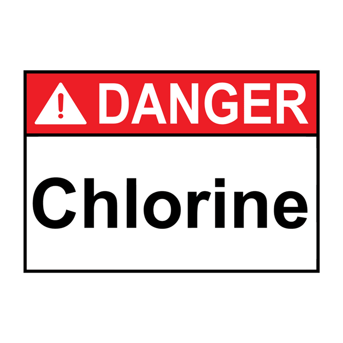 ANSI DANGER Chlorine Sign