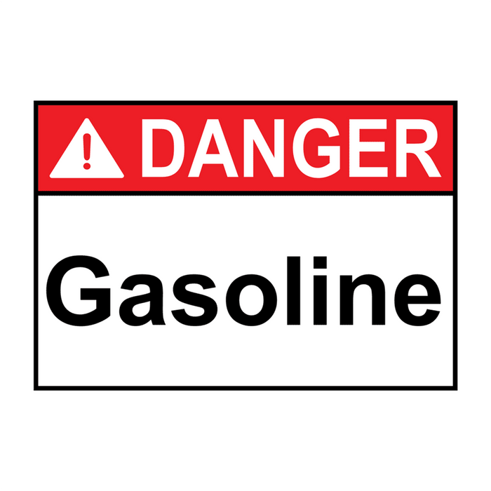 ANSI DANGER Gasoline Sign
