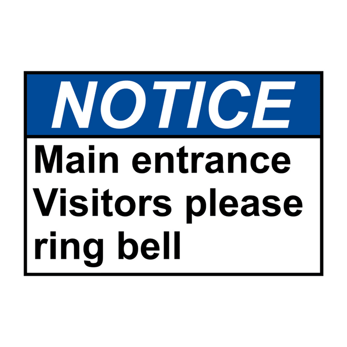 Welcome Please Ring Bell For Assistance 6