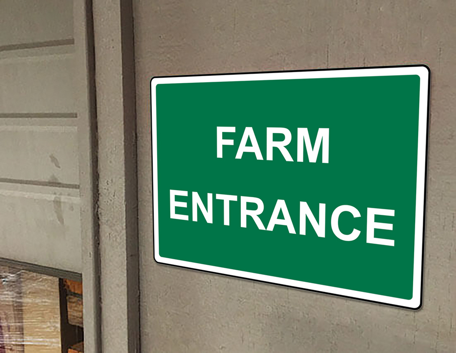 Farm Entrance Sign Farm Safety