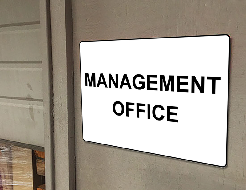 Management Office Sign