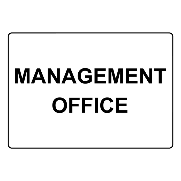 Management Office Sign