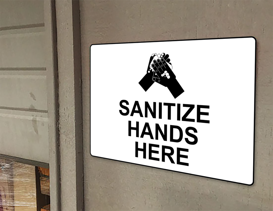 Sanitize Hands Here Sign Hand Washing Wash Hands