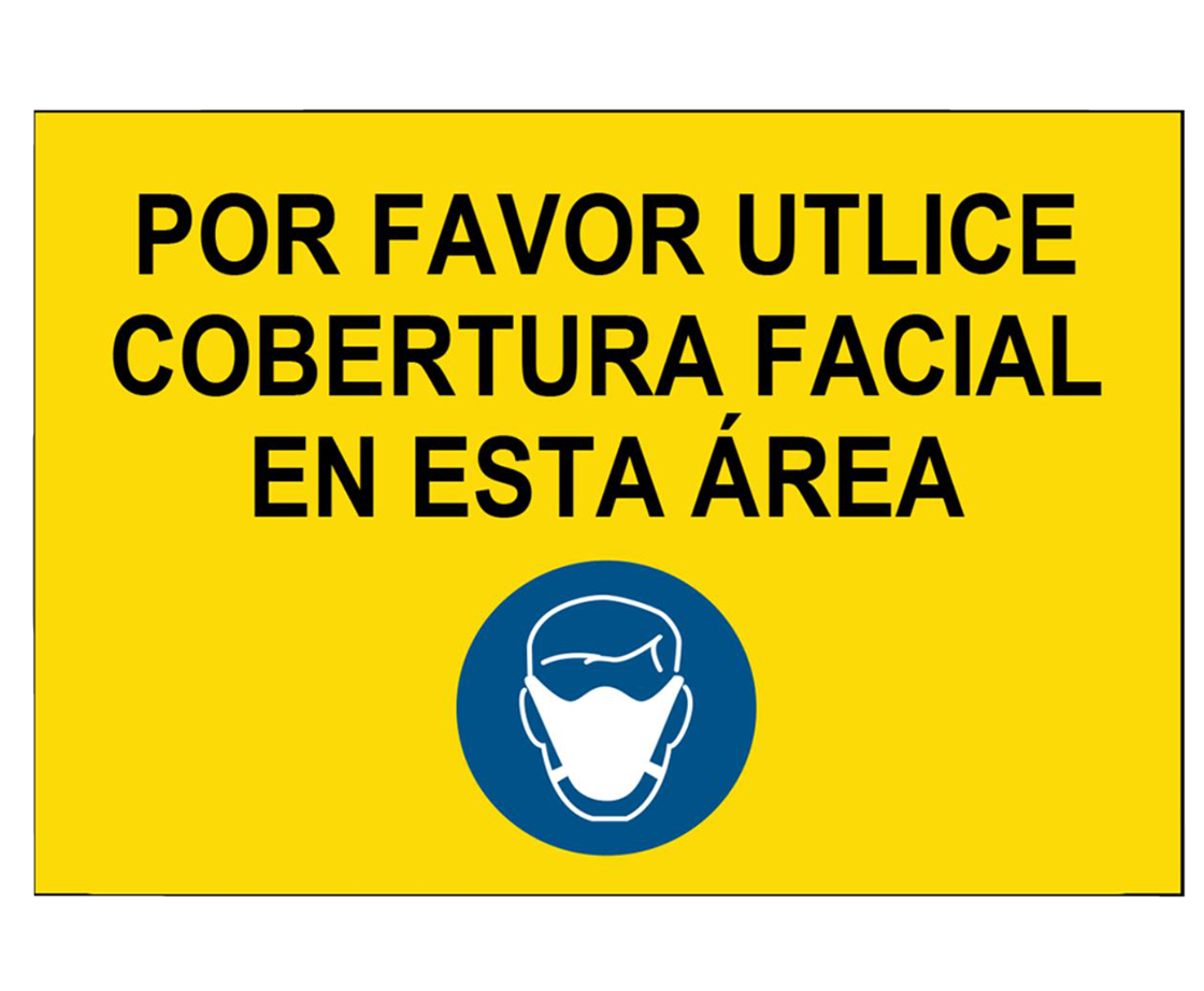 Por favor, use mascarilla en esta área.